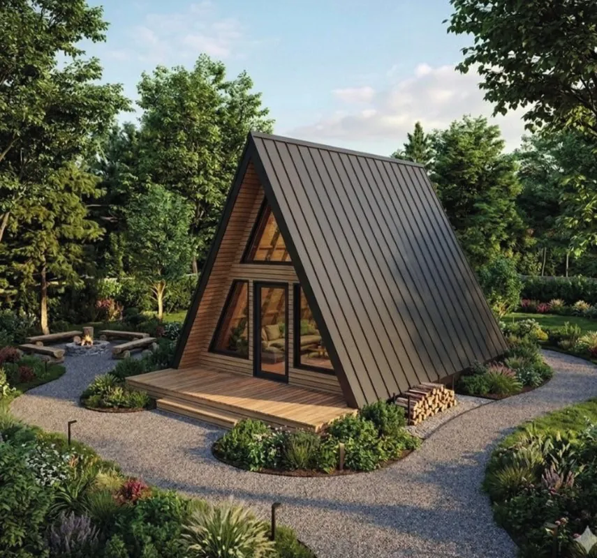 ALTO 60 – A classic A-frame with a fully glazed facade.