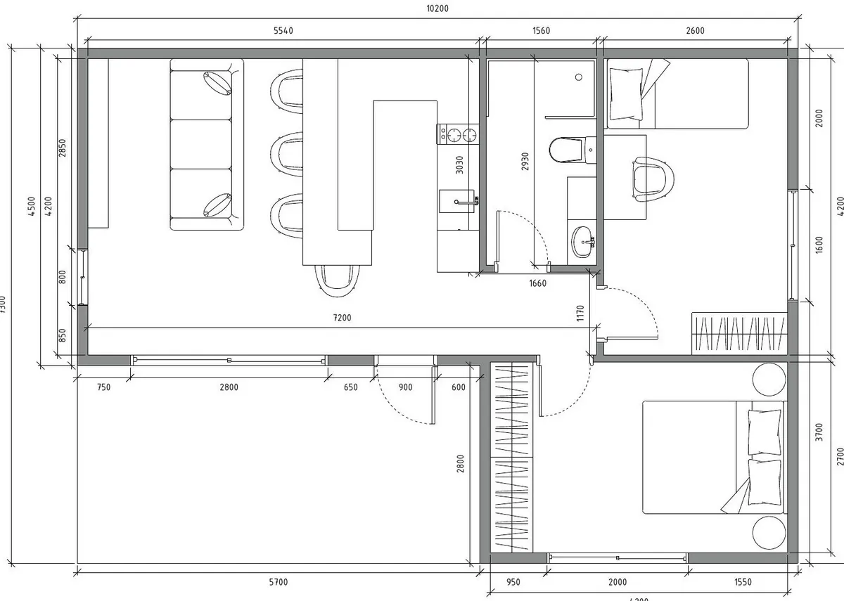 LINEA 75 – Plan