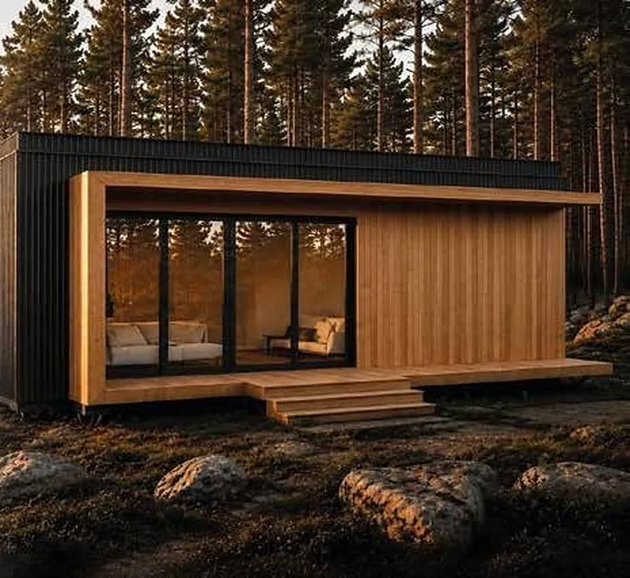 NEST 22 – A modern module with a practically arranged living space.