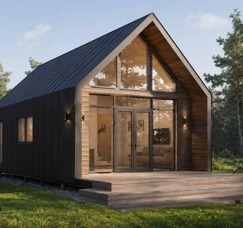 NORD 68 – Barnhouse with a cantilevered upper floor, ready for year-round living.